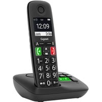 Gigaset E290A, analoges Telefon schwarz, Anrufbeantworter