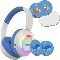 Medion Life HE-1 Kids  Bluetooth Kinderkopfhörer blau, Bluetooth, microSD, MP3-Player