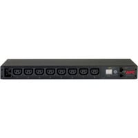 APC Metered Rack PDU AP7821B mit Messfunktion, 1HE, 8x C13, Steckdosenleiste schwarz, 16 A, 230 V