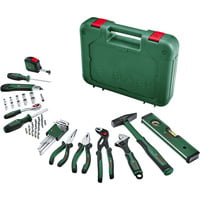 Bosch Heimwerken & Garten Advanced Hand Tool S, 52-teilig, Werkzeug-Set grün, mit Werkzeugkoffer