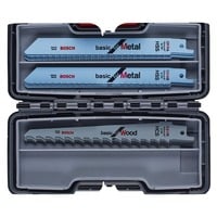 Bosch Professional Säbelsägeblatt-Satz Wood and Metal Basic, 15-teilig in ToughBox