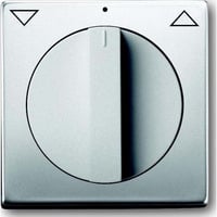 Busch-Jaeger Zentralscheibe Jalousie mit Drehknopf, Abdeckung edelstahl, Retail