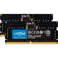Crucial SO-DIMM 16 GB DDR5-5600 (2x 8 GB) Dual-Kit, Arbeitsspeicher schwarz, CT2K8G56C46S5