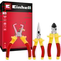 EINHELL VDE-Zangen-Set, 3-teilig  rot/gelb, 160 mm