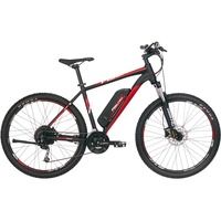 FISCHER Fahrrad Montis EM1726, Pedelec schwarz (matt)/rot, 48cm Rahmen, 27,5"