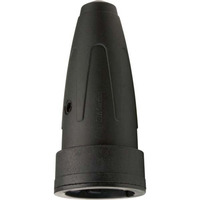 Merten Gummi-Kupplung 2-polig mit bruchgeschütztem Einsatz für Leitungen bis 3x2,5 mm² schwarz, Retail