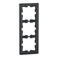 Merten Rahmen drei fach schwarz (glänzend), Retail