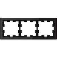 Merten Rahmen drei fach schwarz (glänzend), Retail