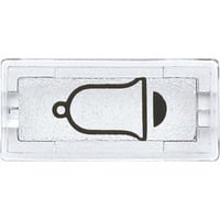 Merten Symbol Klingel rechteckig, Schalter transparent, Retail