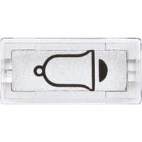 Merten Symbol Klingel rechteckig, Schalter transparent, Retail
