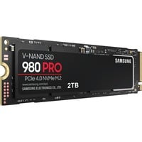 Samsung 980 PRO 2 TB, SSD PCIe 4.0 x4, NVMe 1.3c, M.2 2280, intern