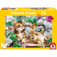 Schmidt Spiele Verspielte Katzenbabys, Puzzle 150 Teile