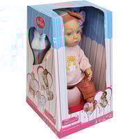 VEDES Trink- und Näss Puppe Rosy 40 cm mit Zubehör 