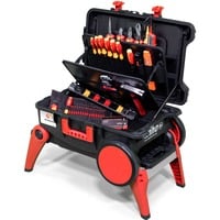 Wiha Werkzeug-Set XXL 4 electric schwarz/rot, 80-teilig, mit Trolley-Koffer