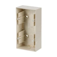 Busch-Jaeger Aufputzgehäuse 2-fach zur Aufnahme von Einsätzen weiß, Retail