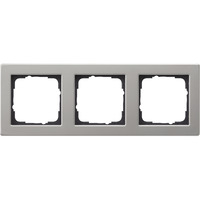 Gira Abdeckrahmen dreifach Edelstahl mit Klemmbefestigung und Schutzart IP20 edelstahl, Retail