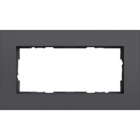 Gira Abdeckrahmen zwei fach, Abdeckung anthrazit, Retail