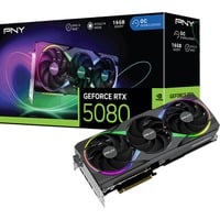 PNY GeForce RTX 5080 ARGB OC, Grafikkarte DLSS 4, 3x DisplayPort, 1x HDMI 2.1