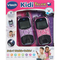 VTech KidiTalkie Explorer, Walkie-Talkie pink/lila, 2 Stück