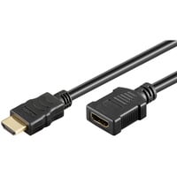 goobay High-Speed-HDMI-Verlängerungskabel mit Ethernet, 8K @ 60Hz 1 Meter, HDMI Stecker > HDMI Buchse