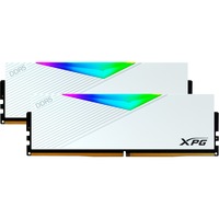 ADATA DIMM 32 GB DDR5-5600 (2x 16 GB) Dual-Kit, Arbeitsspeicher weiß, AX5U5600C3616G-DCLARWH, XPG Lancer RGB, INTEL XMP, AMD EXPO