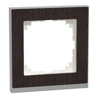 Merten Decor-Rahmen einfach mit Montagerichtung horizontal und vertikal, Kunststoff, matt, IP20 wenge, Retail