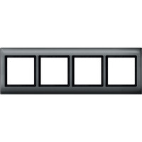 Merten Rahmen vierfach waagerecht und senkrecht montierbar anthrazit, Retail