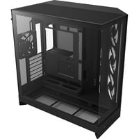 NZXT H9 Flow RGB , Tower-Gehäuse schwarz (matt), Tempered Glass x 2
