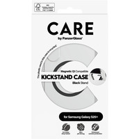 PanzerGlass Kickstand Case, Handyhülle transparent/schwarz, Samsung Galaxy S25+, QI-kompatibel