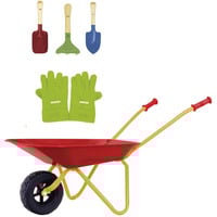 Theo Klein Kinderschubkarre, Gartenspielgerät mit Zubehör, Metall