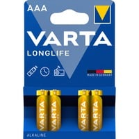 VARTA Longlife Batterie LR03, AAA (Micro) 4 Stück