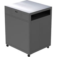 Witt Pizzatrolley Hauptmodul 48651044, Tisch schwarz/silber, Pizzaofen Tisch