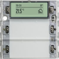 0 Tastsensor Drei Plus zwei-fach für KNX mit Inbetriebnahme-Wippe Retail
