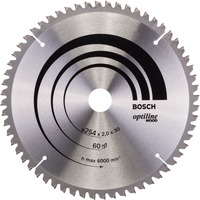 Bosch PRO Wood Kreissägeblatt, Ø 254mm, 60Z Bohrung 30mm, für Kapp- & Gehrungssägen
