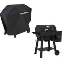 Broil King Crown Pellet Smoker 400 - BUNDLE schwarz, iQue Smart Steuerung, inkl. Schutzhülle