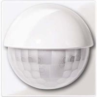 Merten Sensor-Modul Präsenzmelder Unterputz System M mit einstellbarem Erfassungsbereich und Lichtfühler, Bewegungsmelder weiß (glänzend), Retail