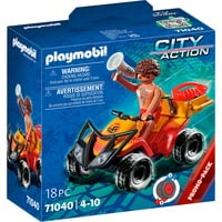 PLAYMOBIL 71040 Rettungsschwimmer-Quad, Konstruktionsspielzeug 