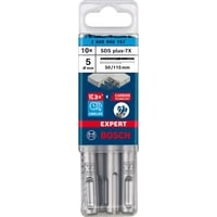 Bosch Professional EXPERT Hammerbohrer SDS-plus-7X, Ø 5mm, 10 Stück Arbeitslänge 50mm