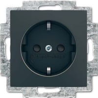 Busch-Jaeger Schutzkontakt Steckdosen-Einsatz 20 EUCB-15-914 schwarz, Retail