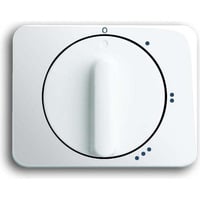 Busch-Jaeger Zentralscheibe Drehknopf für Dreistufen-Drehschalter glänzend, Abdeckung weiß (glänzend), Retail