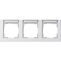 Gira Abdeckrahmen dreifach Rahmen waagerecht bruchsicher, Abdeckung weiß, Retail