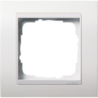 Gira Abdeckrahmen einfach Rahmen matt für Event, Abdeckung weiß (matt), Retail