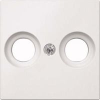 Merten Zentralplatte für Antennendose, Unterputz, Kunststoff, matt, 56 x 56 x 9 Millimeter weiß (matt), Retail