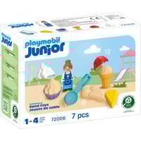 PLAYMOBIL 72006 JUNIOR: Sand-Eisdiele, Konstruktionsspielzeug 