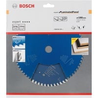 Bosch Professional Kreissägeblatt Expert for Laminated Panel, Ø 190mm, 60Z Bohrung 30mm, für Handkreissägen