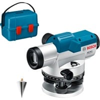 Bosch Professional Optisches Nivelliergerät GOL 26 G Professional, mit Baustativ blau, Maßeinheit 400 Gon