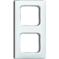 Busch-Jaeger Rahmen zwei fach, Abdeckung weiß, Retail