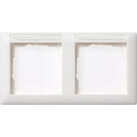 4010337092032 - GIRA 109203 Abdeckrahmen 2fach waager BSF Standard 55 Reinweiß glänzend