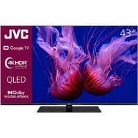 JVC LT-43VGQ8255, QLED-Fernseher 108 cm (43 Zoll), schwarz, UltraHD/4K, Triple Tuner, Google TV