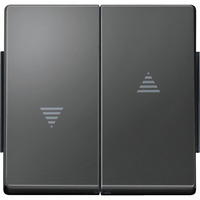 Merten Wippe zweiteilige Wippe mit Symbol Pfeile für Jalousie anthrazit, Retail